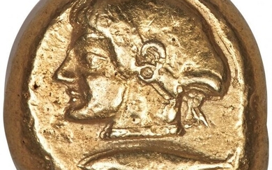 30014: MYSIA. Cyzicus. Ca. 550-450 BC. EL stater (18mm