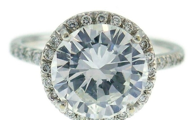 3.01-carat Diamond G SI1 GIA White Gold RING Engagment