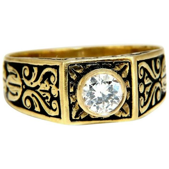 .40 Carat Vintage Natural Diamond Ring 18 Karat Raised