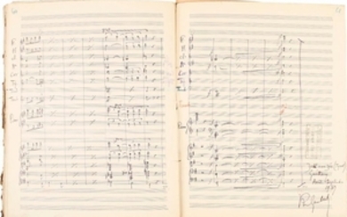 Philippe GAUBERT . Manuscrit musical autographe...