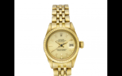 ROLEX DATE JUST LADY Lady's 18K gold wristwatch 1980s...