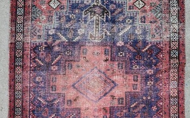 4'8" X 6'6" Antique Persian Hamadan Rug