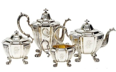 4pc American Sterling Silver Tea and Coffee Set 816 c. 1900