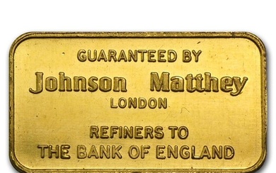 5 gram Gold Bar - Johnson Matthey-London