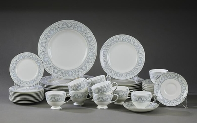 (50 pc) Wedgwood 'Dolphins' porcelain dinnerware