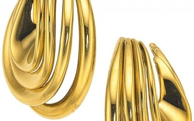 55014: Gold Earrings, de Grisogono The 18k gold earri