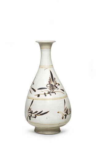 A Cizhou painted 'floral' vase, yuhuchunping