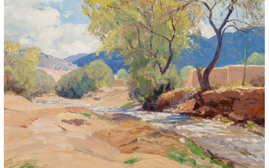 Sheldon Parsons (1866-1943), Adobe on Tesuque River