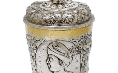 A Baroque lidded cup