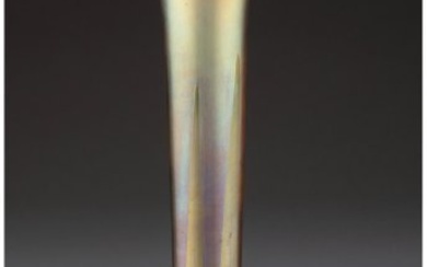 79314: Tiffany Studios Decorated Favrile Glass Bud Vase