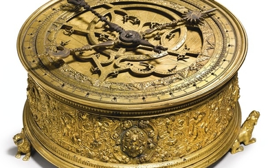 RENAISSANCE ASTRONOMICAL TABLE CLOCK, South German, circa 1575