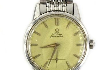 A 1960 Omega Seamaster gentleman's wristwatch, in steel case...