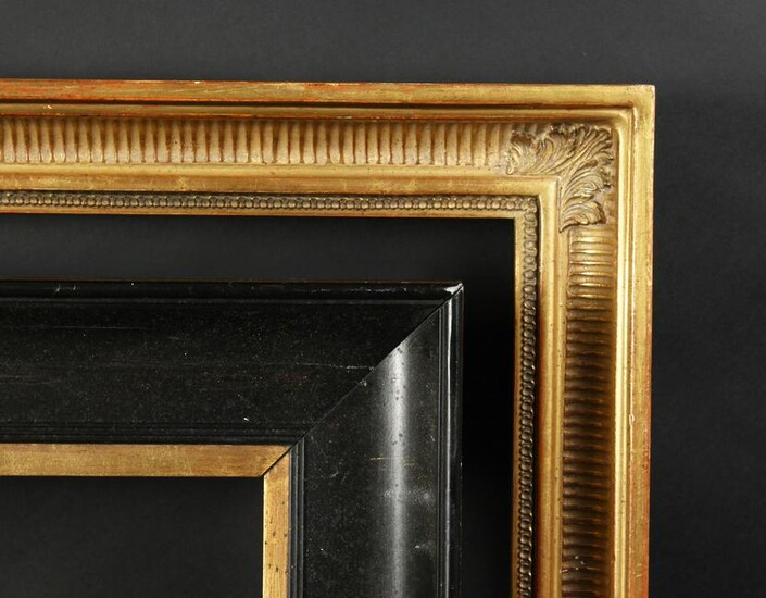 A 19th Century Ebonised Frame, 13" x 10" - 33cm x