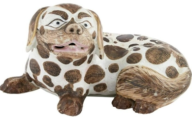 A Chinese Export Porcelain Model of a Pekingese 18th