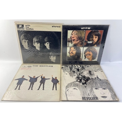 A FAB FOUR BEATLES collection. Four original vinyls to incl...