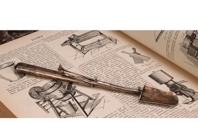 A George III silver mechanical stilton scoop, 20.5cm long, S...