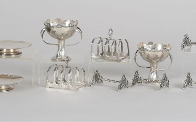 A Group of English Sterling Silver Tableware