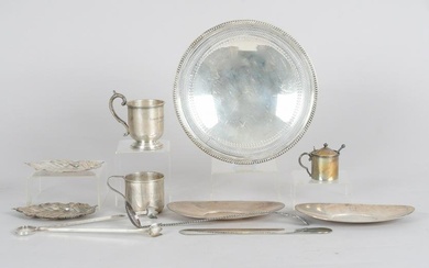 A Group of Silver Tableware