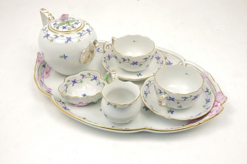 A Herend porcelain Caberet set, 20th century,...