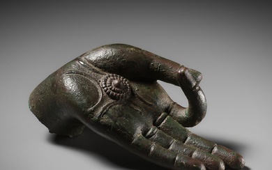 A LIFE-SIZE BRONZE HAND, MING DYNASTY