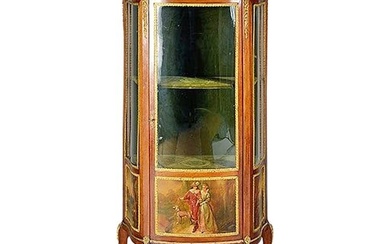 A Louis Xv Style Giltwood And Vernis Martin Vitrine