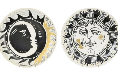 A PAIR OF TWO ISRAELI PORCELAIN PLATES