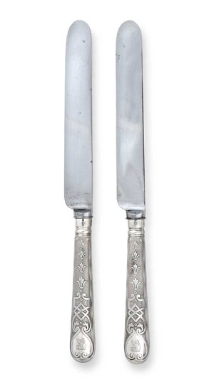 A Set of Twelve Edward VII Silver Table-Knives by Francis Higgins, London, 1902