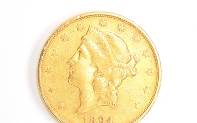 A United States of America gold twenty dollars, 1894