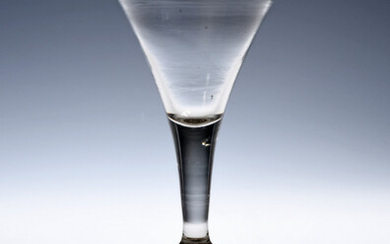 A balustroid wine glass of 'Kit Kat' type c.1740