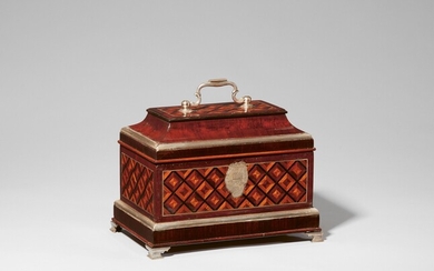 A box with silver-plated mounts by Abraham Roentgen