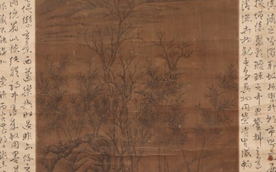 A chinese painting of landscape Signed Nizan