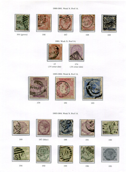 A collection of Great Britain stamps in a Stanley Gibbons printed album 1840-1970 with used stamps f