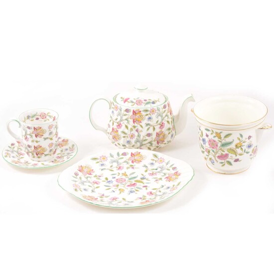 A collection of Minton Haddon Hall pattern china.