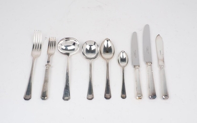 A collection of silver plated 20th century and later flatware,...