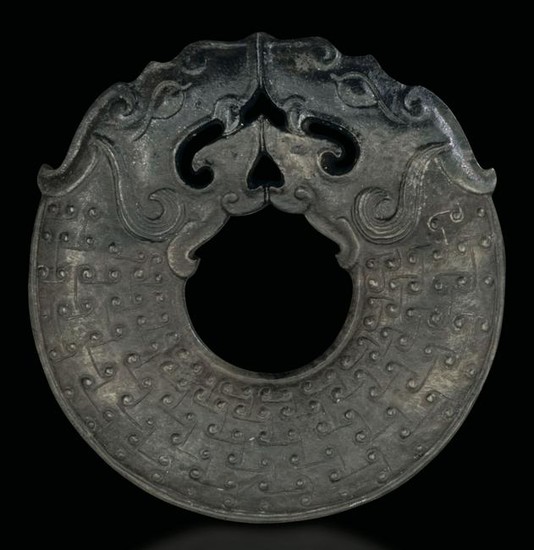 A jade disk, China, Ming Dynasty