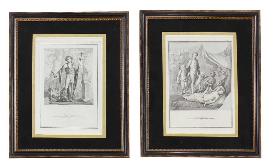 A pair of Grand Tour etchings