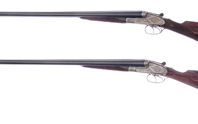A pair of sidelock-s/s double shotguns J. P. Sauer & Sohn - Suhl § C + ACC