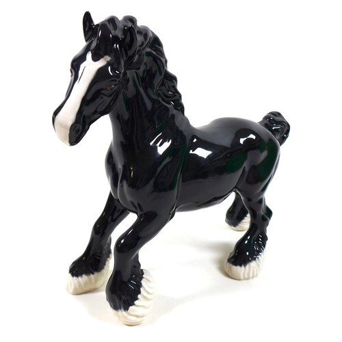 A rare Beswick 'Cantering Shire' horse figurine, this limite...