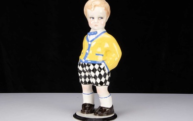 A rare Lenci porcelain figure of a 300 Series boy doll by Sandro Vacchetti