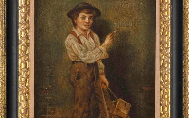A shoeshine boy.