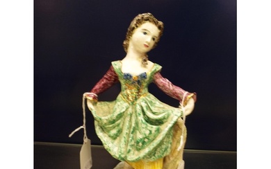 A vintage pottery dancing lady
