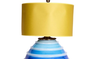 AN ITALIAN CERAMIC LAMP, MID/LATE 20TH CENTURY