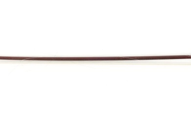AN OLD VIOLIN BOW SIGNED DODD with ebony and...