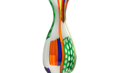 ANSOLO FUGA (1914-1998) Vase circa 1960 for A.V.E.M., blown glass,...