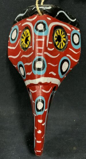 Abstract Bird African Style Wood Mask