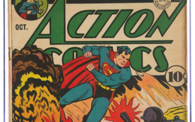 Action Comics #53 (DC, 1942) CGC VG 4.0 Off-white...