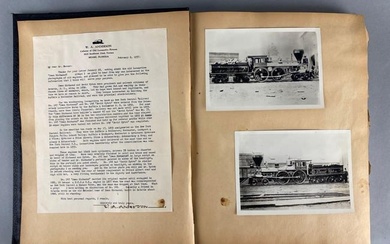 Album of W.A. Anderson Railroad Photographs and Letters