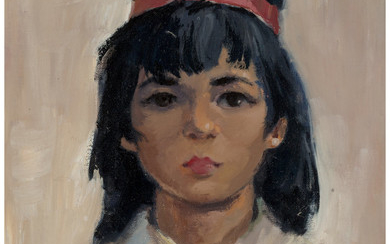 American School (20th Century), Portrait of a Young Girl