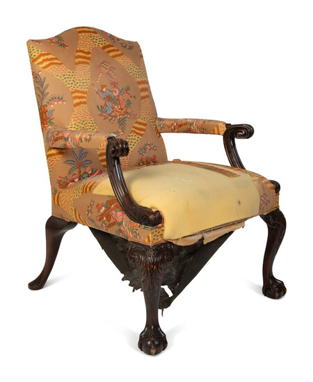 An American Chippendale Style Armchair