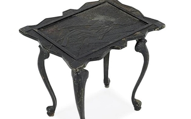 An Art Deco Iron Side Table.